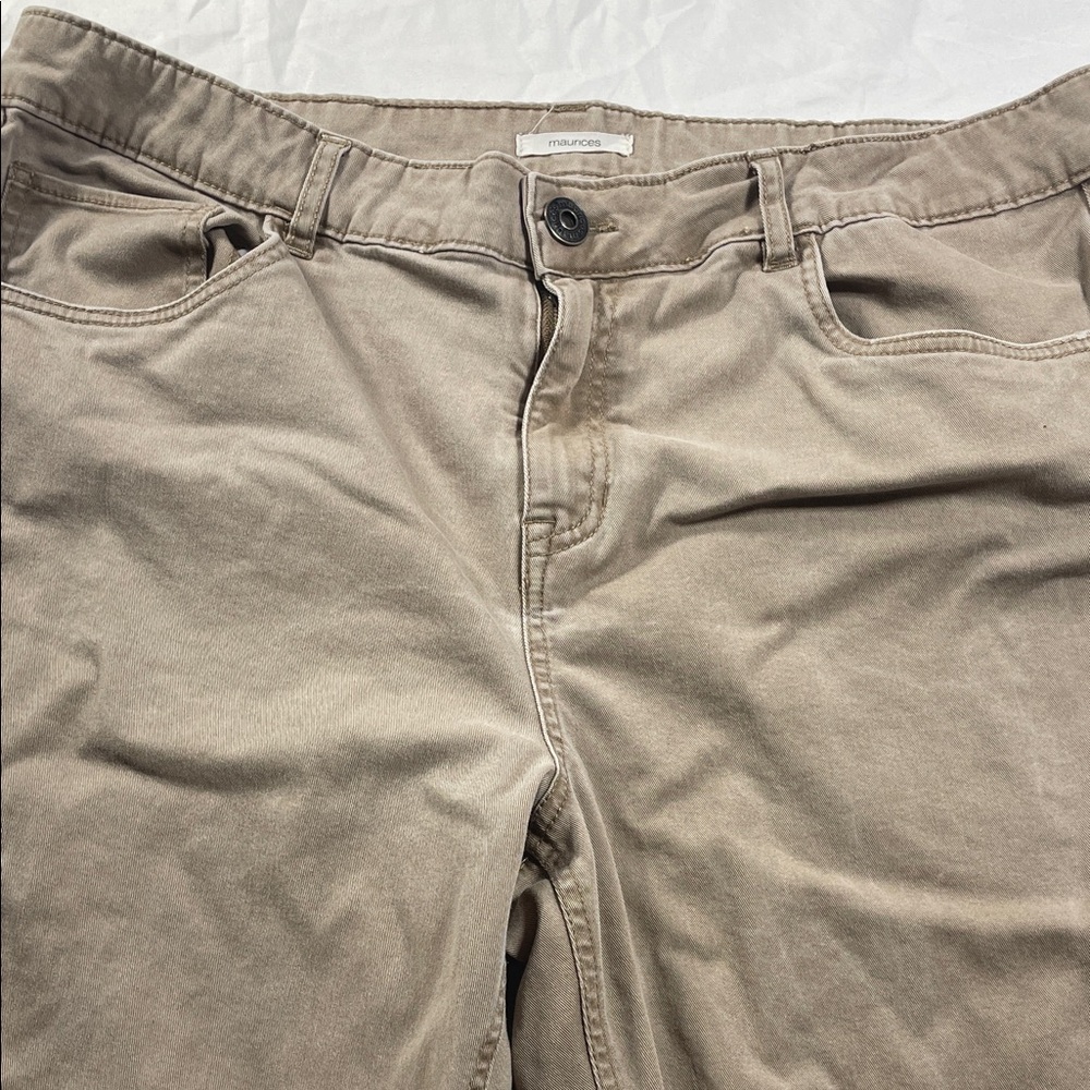 Maurices Straight-Leg‎ Pants in Light Taupe